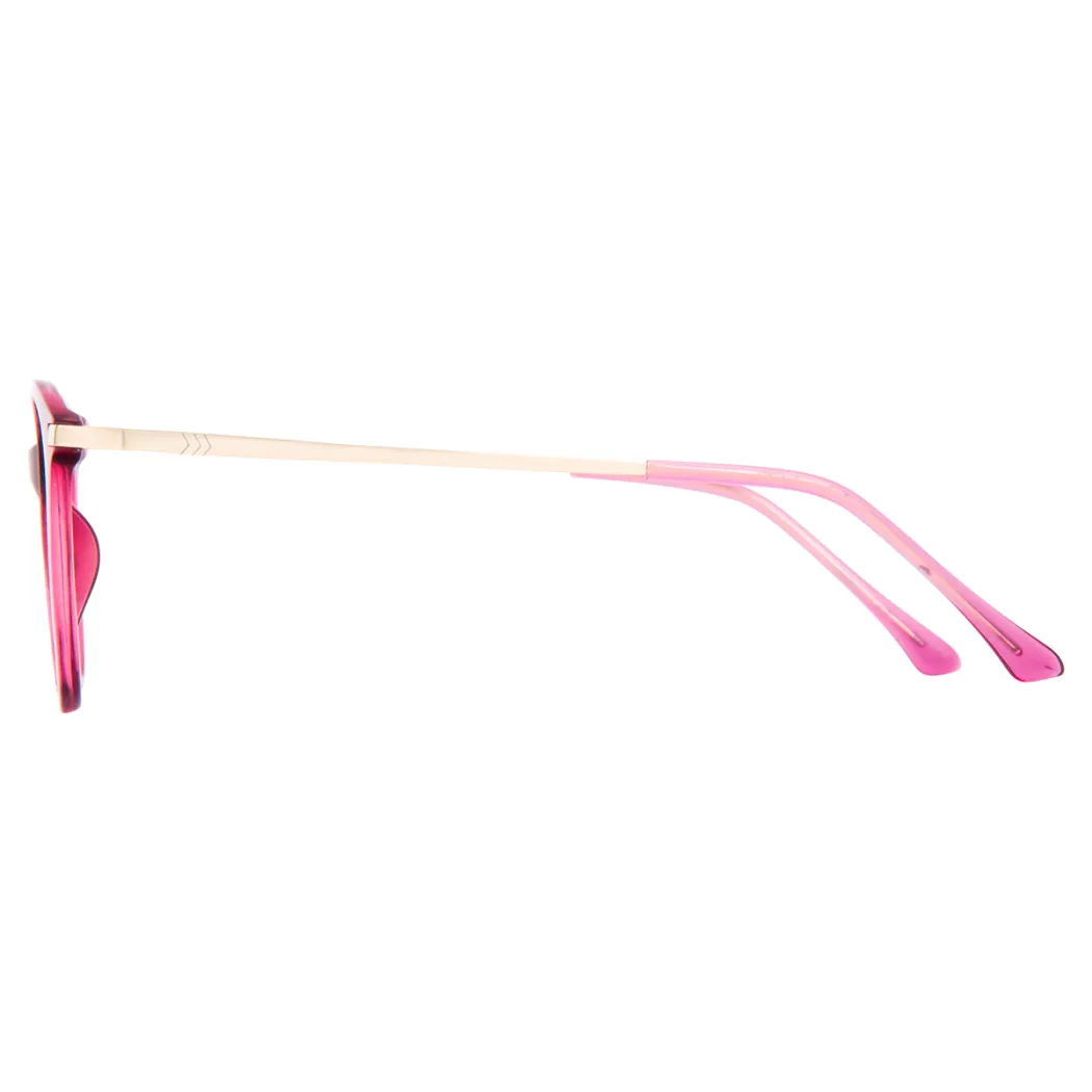 Cat-eye Transparent Pink Eyeglasses