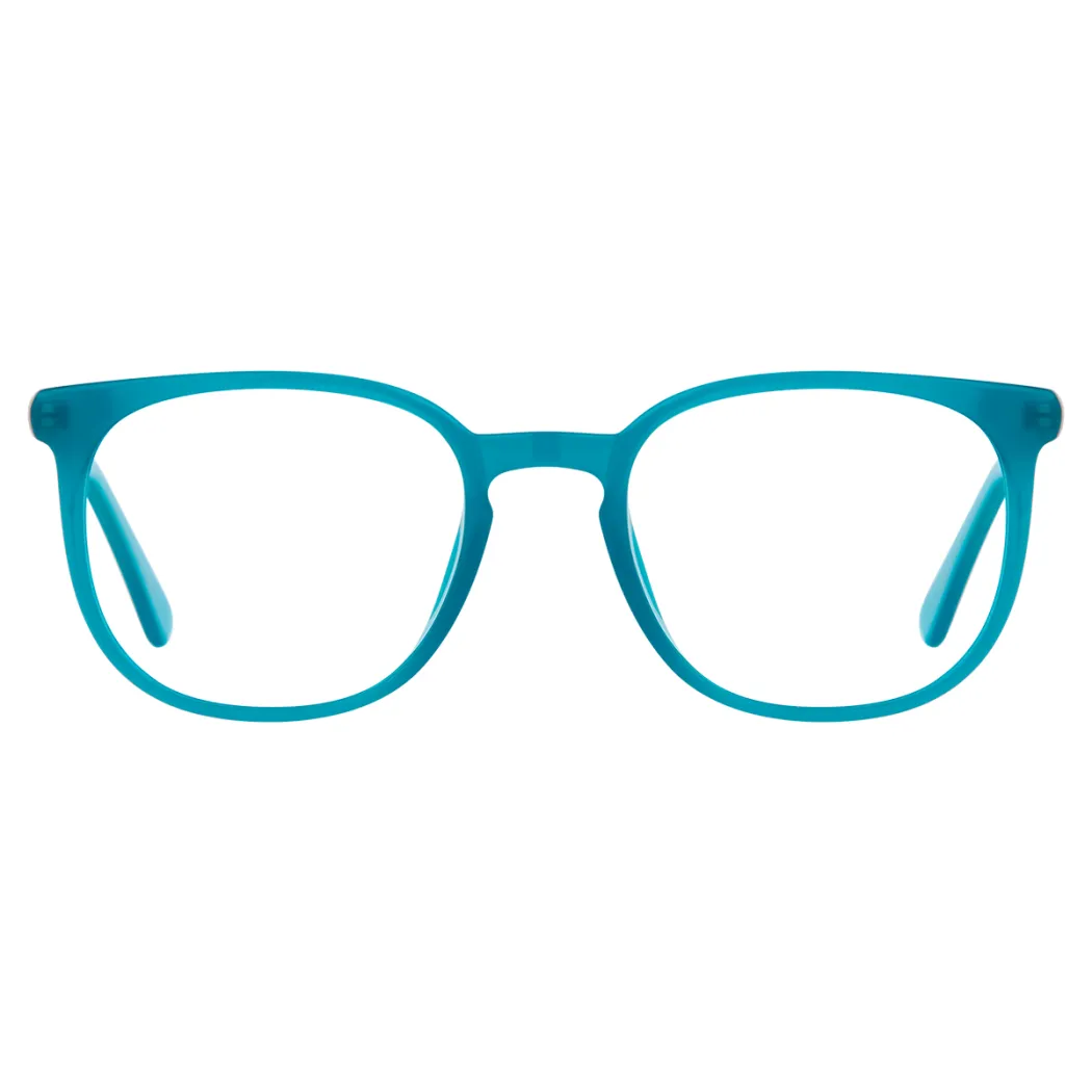Square Blue Eyeglasses