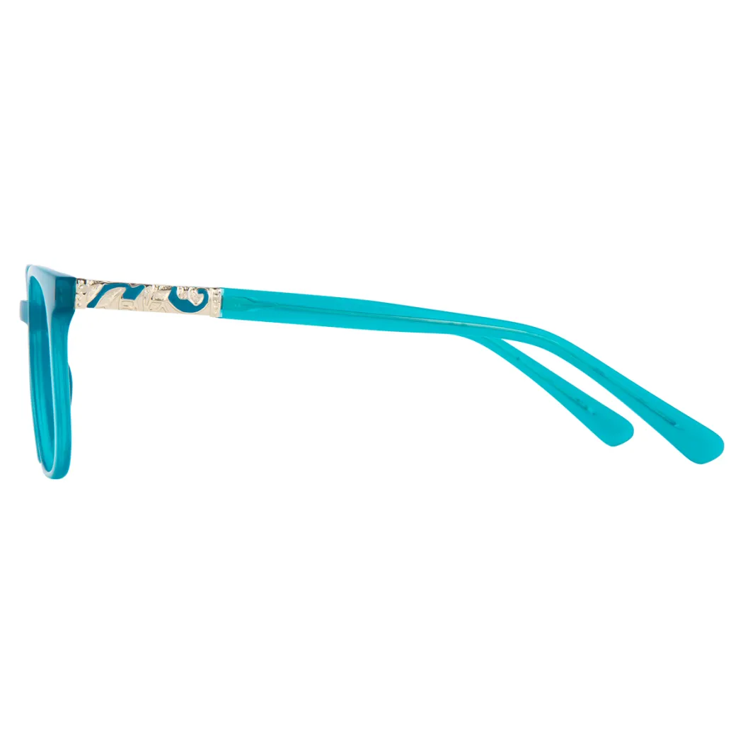 Square Blue Eyeglasses