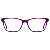 Rectangle Purple Eyeglasses