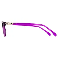 Rectangle Purple Eyeglasses