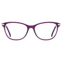 Cat-eye Transparent Purple Eyeglasses