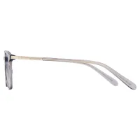 Round Grey Eyeglasses
