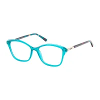 Cat-eye Transparent Blue Eyeglasses