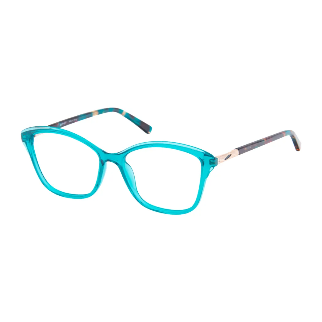 Cat-eye Transparent Blue Eyeglasses