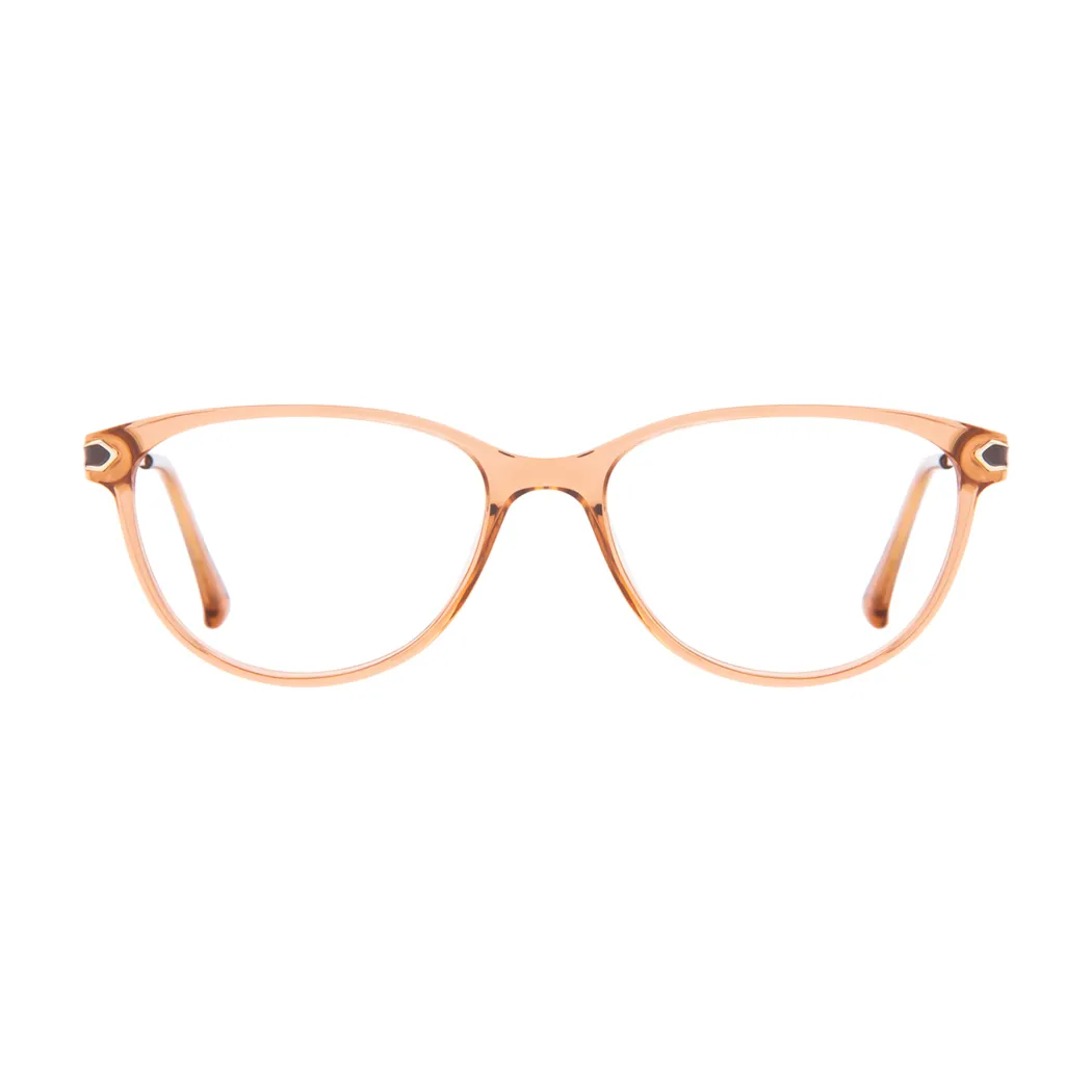 Cat-eye Light Brown Eyeglasses