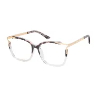 Square Tortoiseshell/Clear Eyeglasses