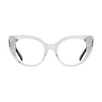 Cat-eye Clear Eyeglasses