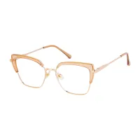 Cat-eye Light Brown Eyeglasses