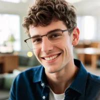 Browline Black Eyeglasses