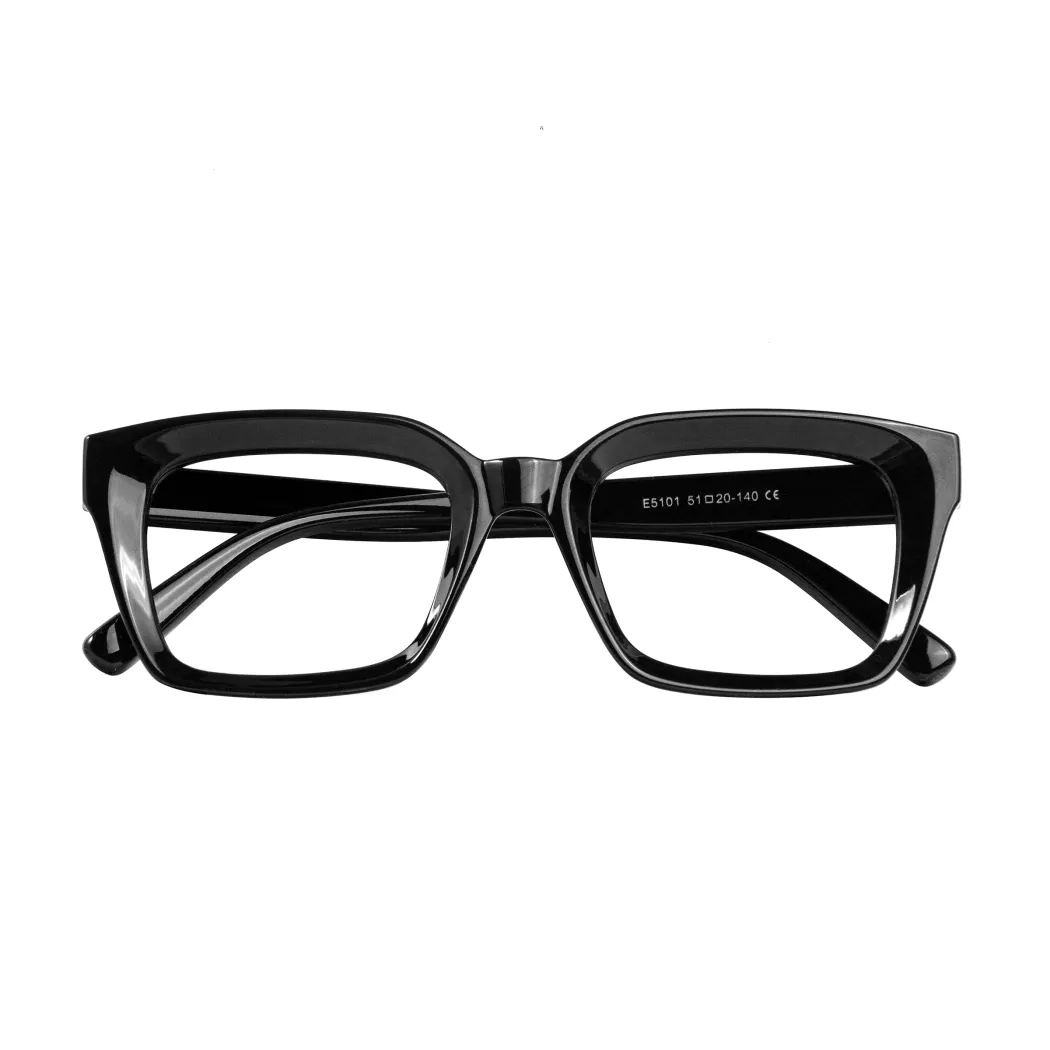Square Black Eyeglasses