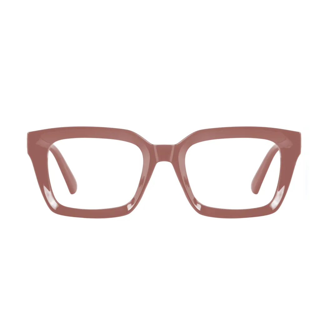 Square Brown Eyeglasses