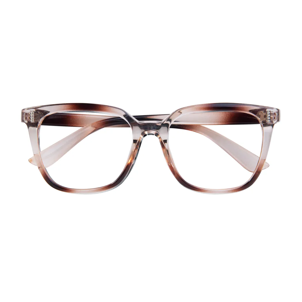 Square Gradient Brown Eyeglasses