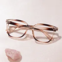 Square Gradient Brown Eyeglasses