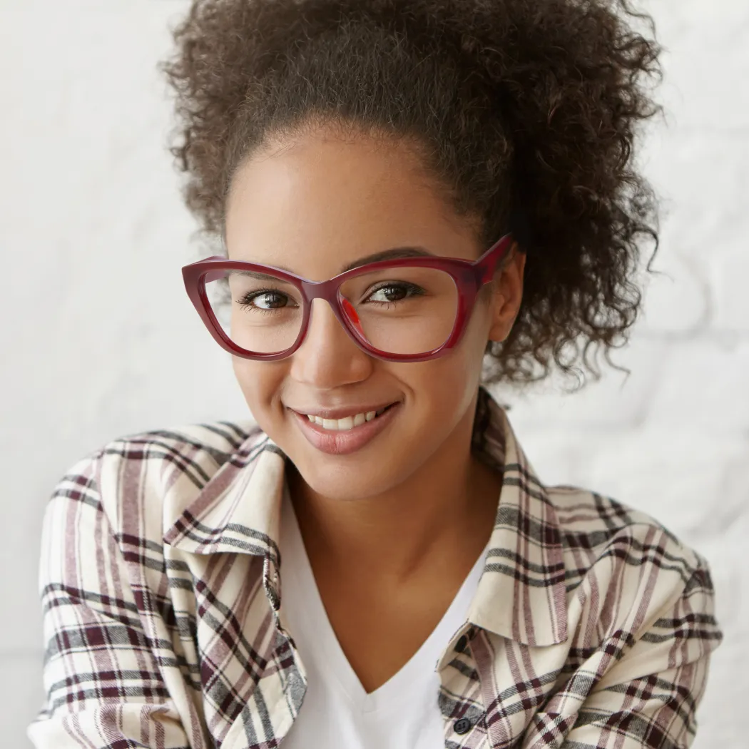 Cat-eye Wine Eyeglasses