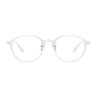 Round White Eyeglasses