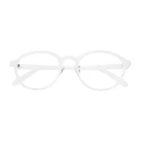 Round White Eyeglasses
