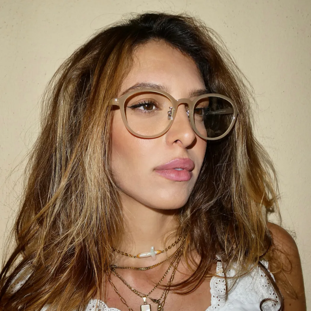 Round Brown Eyeglasses