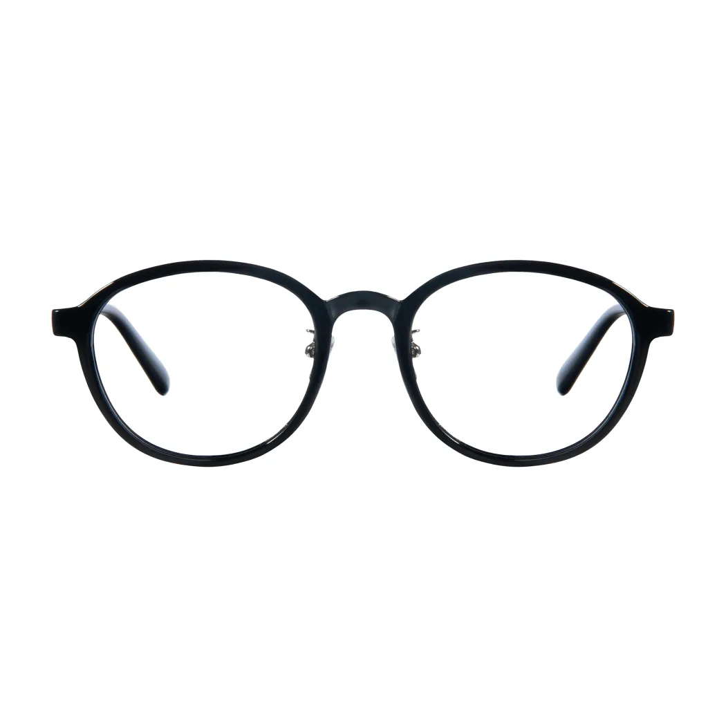 Round Black Eyeglasses
