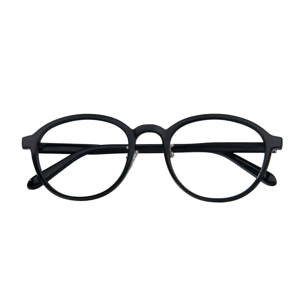 Round Black Eyeglasses