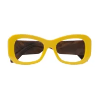Square Yellow Eyeglasses