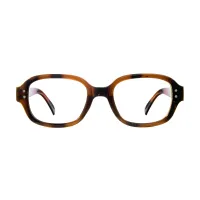 Oval Lemon tortoiseshell Eyeglasses