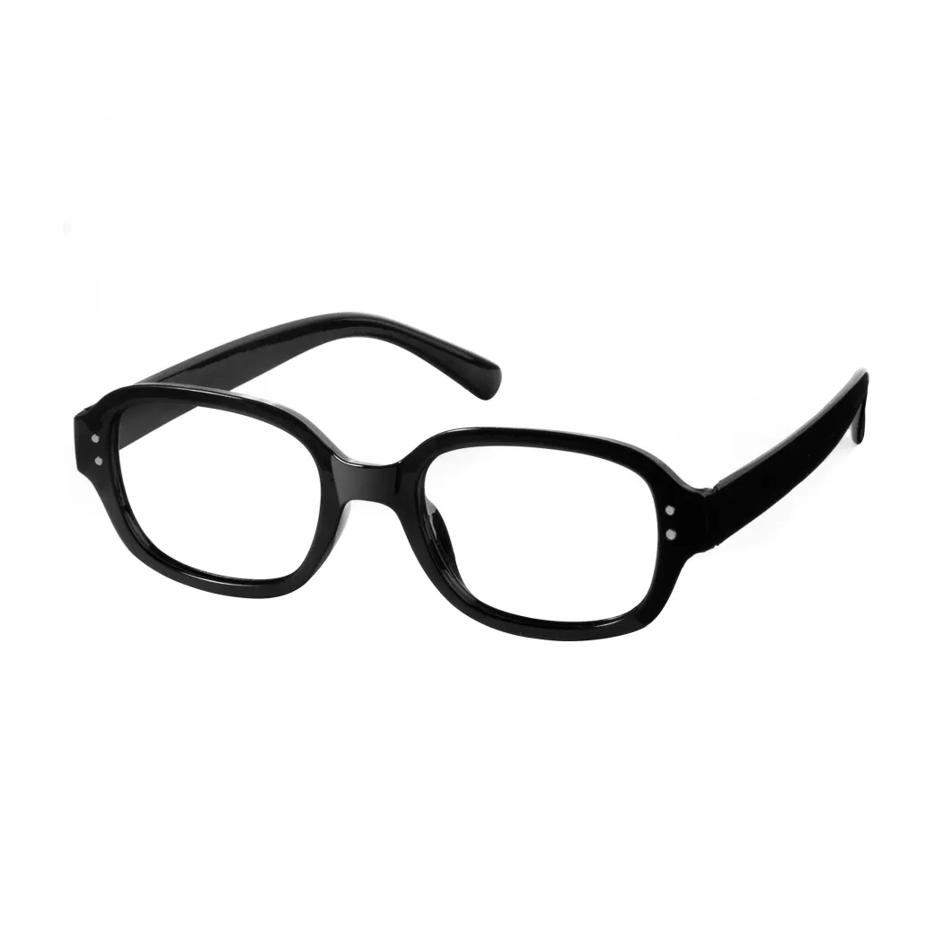 Oval Black Eyeglasses