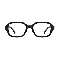 Oval Black Eyeglasses