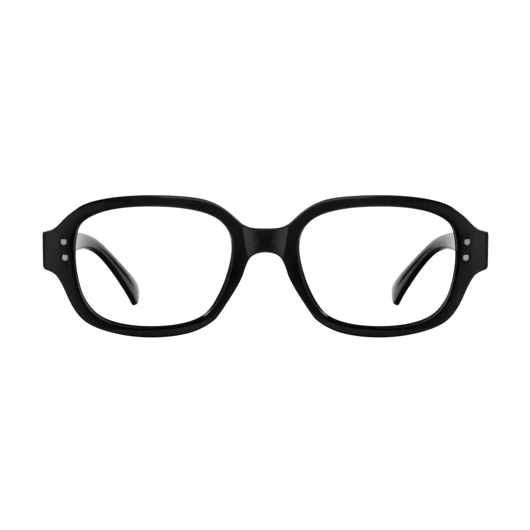 Oval Black Eyeglasses