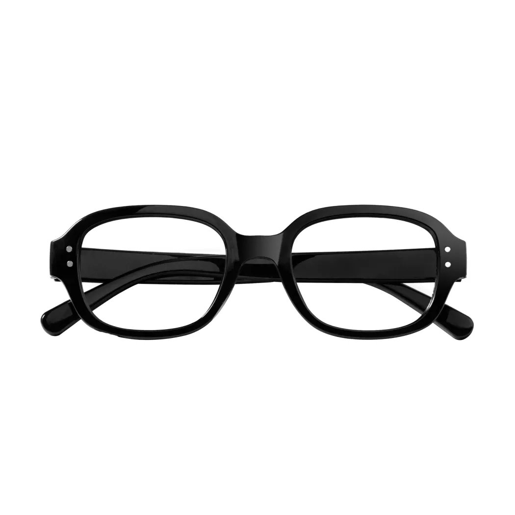 Oval Black Eyeglasses