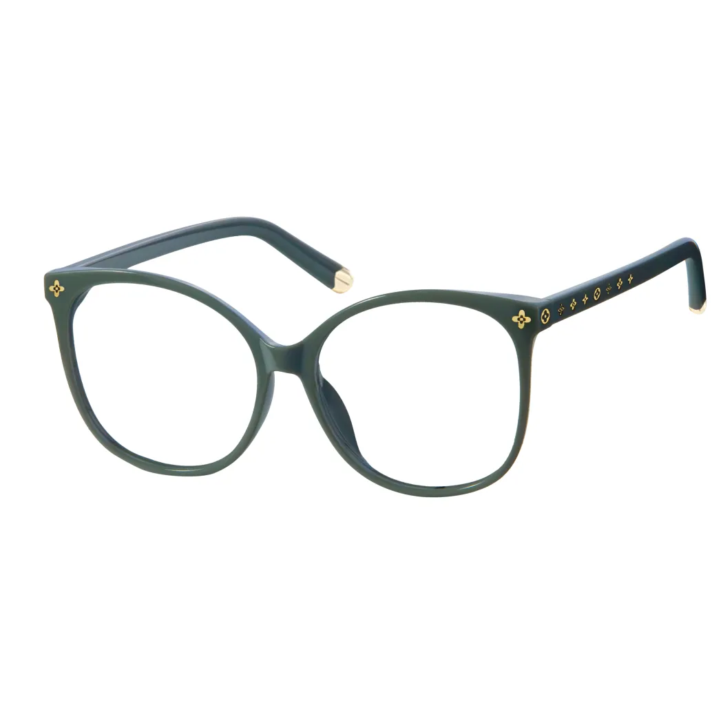 Cat-eye Green Eyeglasses