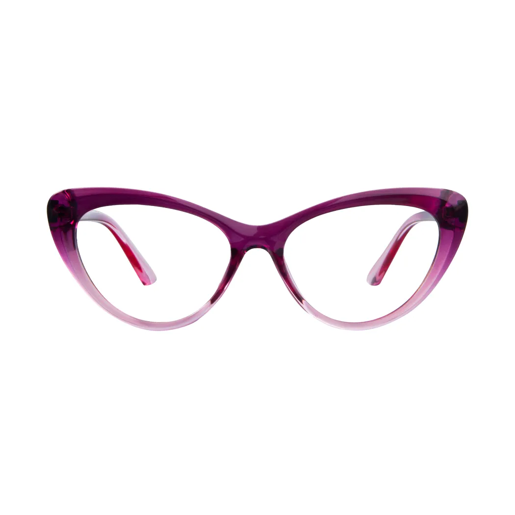 Cat-eye Gradient Purple Eyeglasses