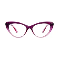 Cat-eye Gradient Purple Eyeglasses