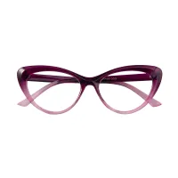 Cat-eye Gradient Purple Eyeglasses