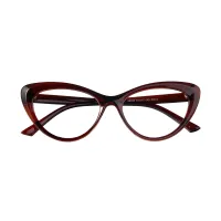 Cat-eye Dark Red Eyeglasses