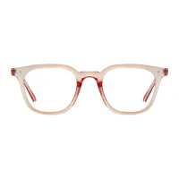 Square Pale Pink Eyeglasses