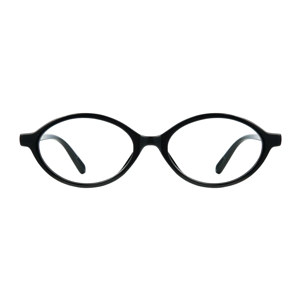 Oval Black Eyeglasses