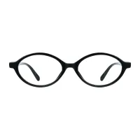 Oval Black Eyeglasses