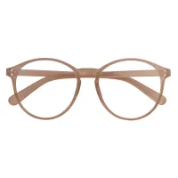 Round Light Brown Eyeglasses
