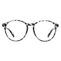 Round Ivory Tortoiseshell Eyeglasses