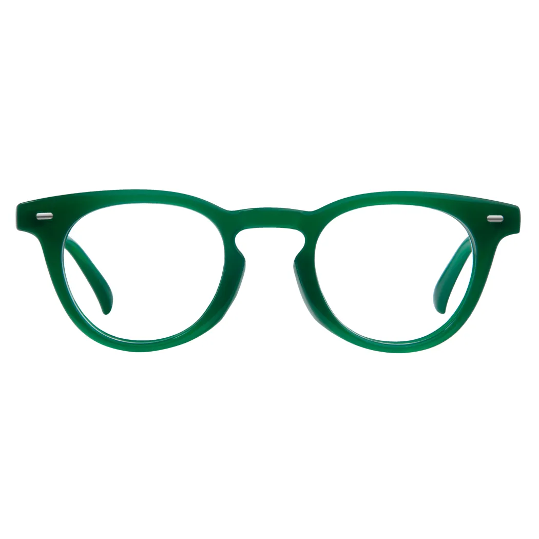 Round Green Eyeglasses
