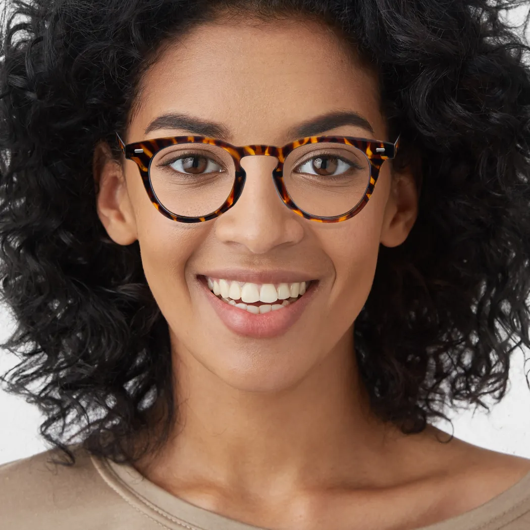 Round Tortoiseshell Eyeglasses
