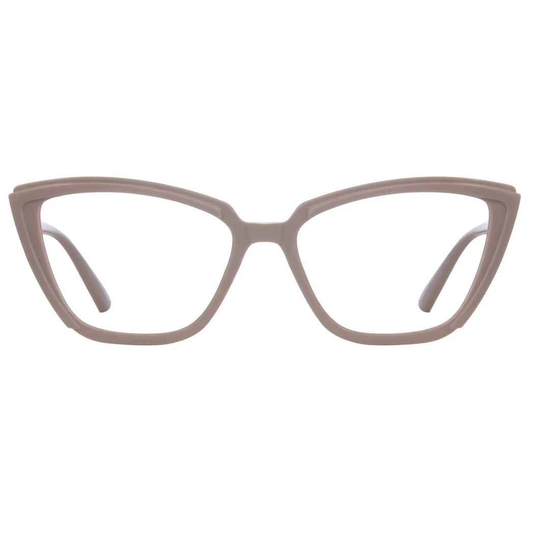 Cat-eye Light Brown Eyeglasses