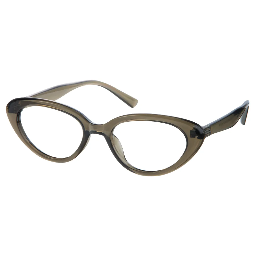 Cat-eye Transparent Green Eyeglasses