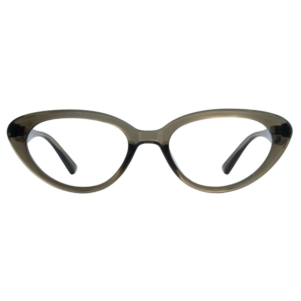 Cat-eye Transparent Green Eyeglasses