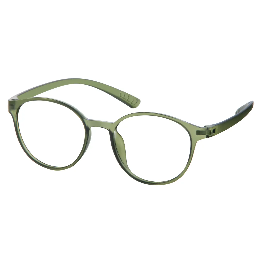 Round Light green Eyeglasses