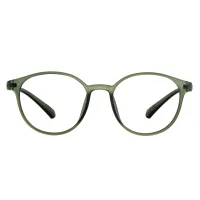 Round Light green Eyeglasses