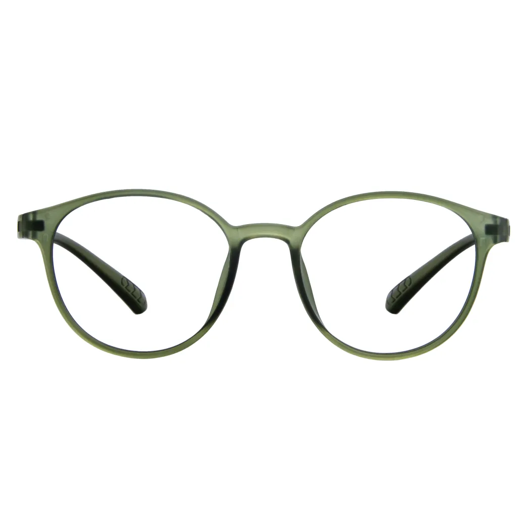 Round Light green Eyeglasses