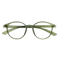 Round Light green Eyeglasses