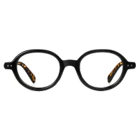 Round Black Eyeglasses